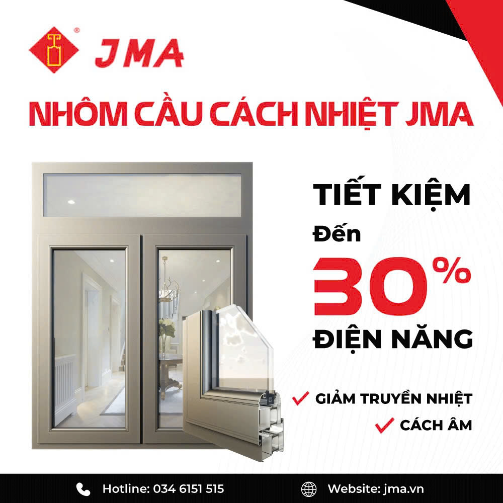  TIẾT KIỆM LÊN ĐẾN 30% ĐIỆN NĂNG CÙNG NHÔM JMA